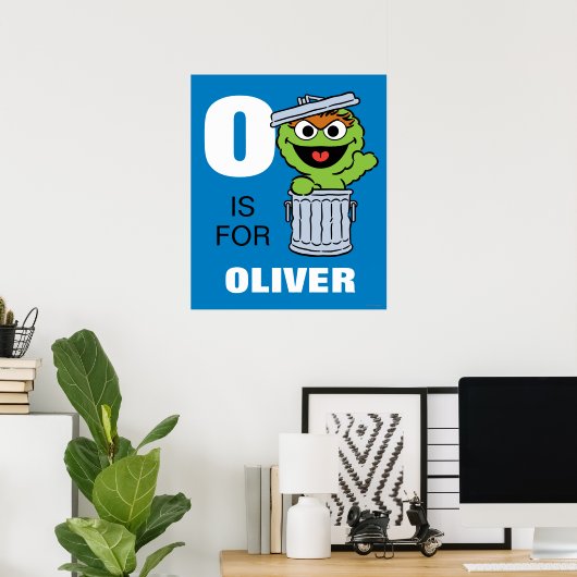 Poster O est pour Oscar le Groupe | Ajouter Votre Nom (Bureau à domicile)