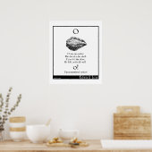 Poster O était une huître (Cuisine)