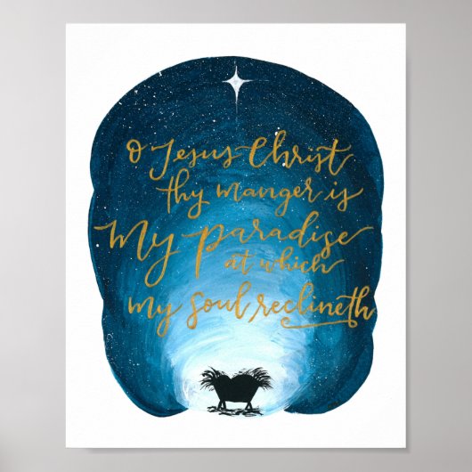 Poster Ô Jésus-Christ, Ton Manger Est Imprimé (Devant)