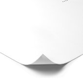 Poster O Lettre Monogramme Fleurs blanches et verdure (Coin)