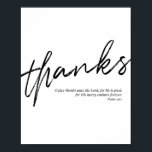 Poster O Remercie le Seigneur pour qu'Il soit bon pour so<br><div class="desc">O Remercie Le Seigneur,  Car Il Est Bon Pour Ses Envies De Miséricorde Pour Toujours. -Psaume 136:1</div>