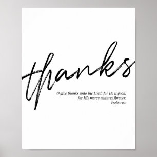 Poster O Remercie le Seigneur pour qu'Il soit bon pour so