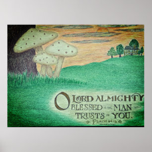 Poster Ô Seigneur Tout-Puissant - Œuvre d'Art