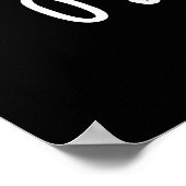 Poster O soy-le-mio Drôle Chanter Soy Sauce Pun Dark BG (Coin)