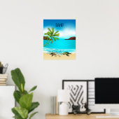 Poster Oahu Hawaii Travel (Bureau à domicile)