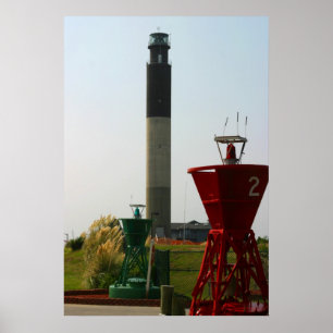 Poster Oak Island Light and Buoyers
