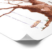 Poster Oak Tree Weddige Fingerprint Livre d'invités (Coin)