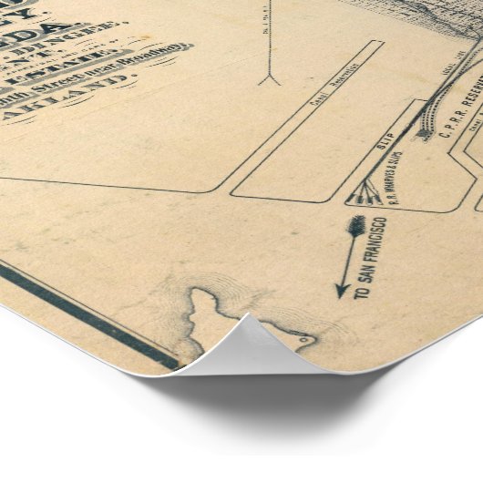 Poster Oakland, Berkeley, Alameda (Coin)