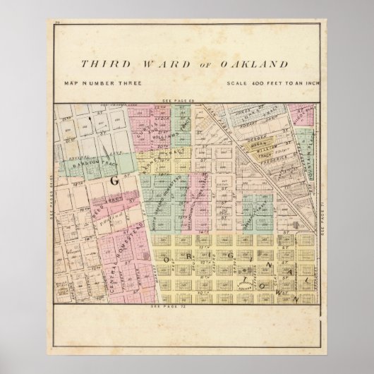 Poster Oakland, environs 3 (Devant)