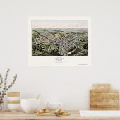 Poster Oakland, MD Carte panoramique - 1906 (Cuisine)