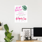 Poster OAKLEY Flamant rose Hot Rose Bachelorette Bienvenu (Bureau à domicile)