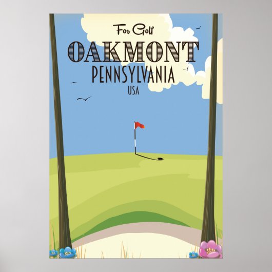 Poster Oakmont Pennsylvania Golf (Devant)