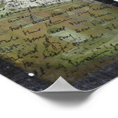 Poster Oakville, Iowa School Grunge Art (Coin)