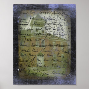 Poster Oakville, Iowa School Grunge Art