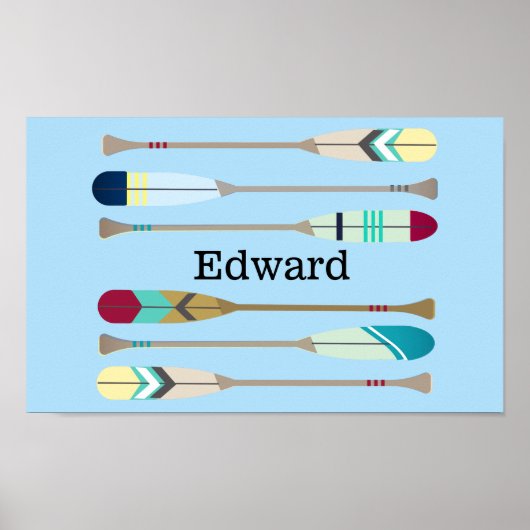 Poster Oars de style vintage (Devant)