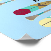 Poster Oars de style vintage (Coin)