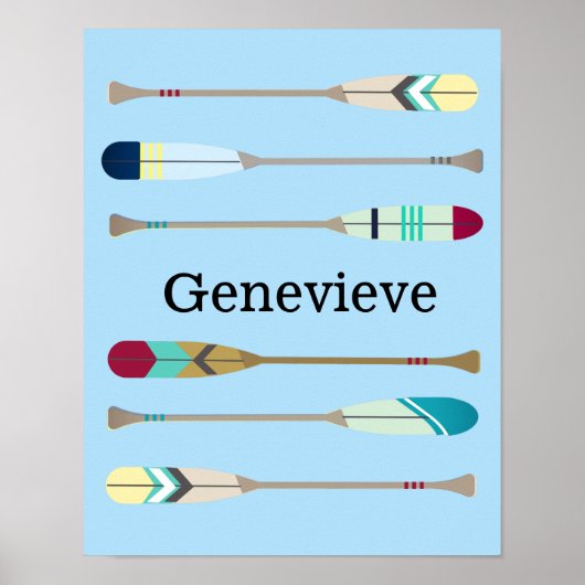 Poster Oars de style vintage (Devant)