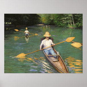Poster Oarsmen par Gustave Caillebotte, Art Vintage