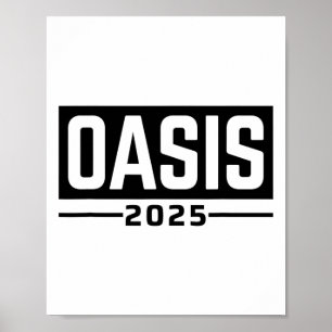 Poster Oasis 2025 Californie Ca Souvenirs