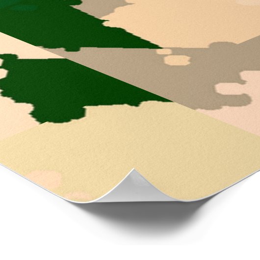 Poster Oasis Camo du désert (Coin)