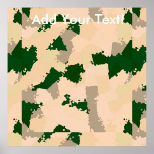 Poster Oasis Camo du désert