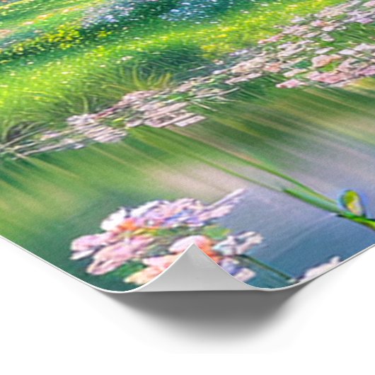 Poster Oasis colorée (Coin)