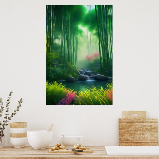 Poster Oasis de bambou, découverte du printemps caché (Cuisine)