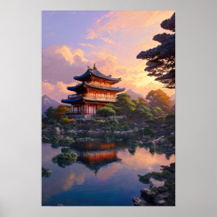 Poster Oasis de calme au bord de la rivière