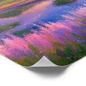 Poster Oasis de champ de fleurs (Coin)