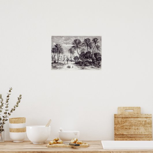 Poster Oasis de Gafsa : Tunis (Cuisine)