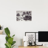 Poster Oasis de Gafsa : Tunis (Bureau à domicile)