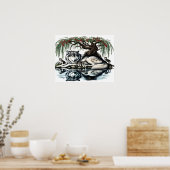 Poster Oasis de la famille des loups sereins dans la natu (Cuisine)