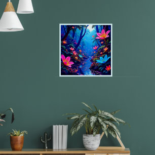 Poster Oasis de la jungle éthérée