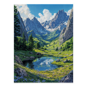 Poster Oasis de montagne