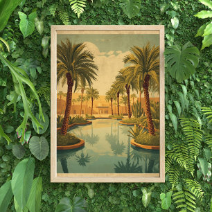 Poster Oasis Dreams – Voyage en Égypte Vintage
