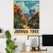 Poster Oasis du désert : Parc national de Joshua Tree (Bureau à domicile)