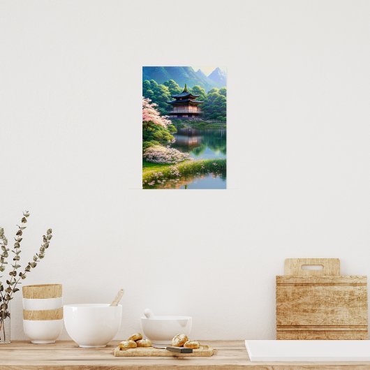 Poster Oasis mythique dans la forêt (Cuisine)