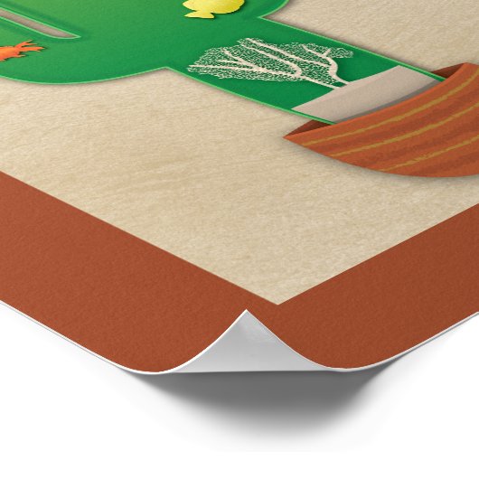 Poster Oasis tropicale (Coin)