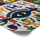 Poster Oaxaca Mexico Mexican Mayan Tribal Art boho Travel (Coin)