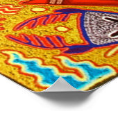 Poster Oaxaca Mexico Mexican Mayan Tribal Art boho Travel (Coin)