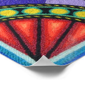 Poster Oaxaca Mexico Mexican Mayan Tribal Art boho Travel (Coin)