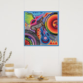 Poster Oaxaca Mexico Mexican Mayan Tribal Art boho Travel (Cuisine)