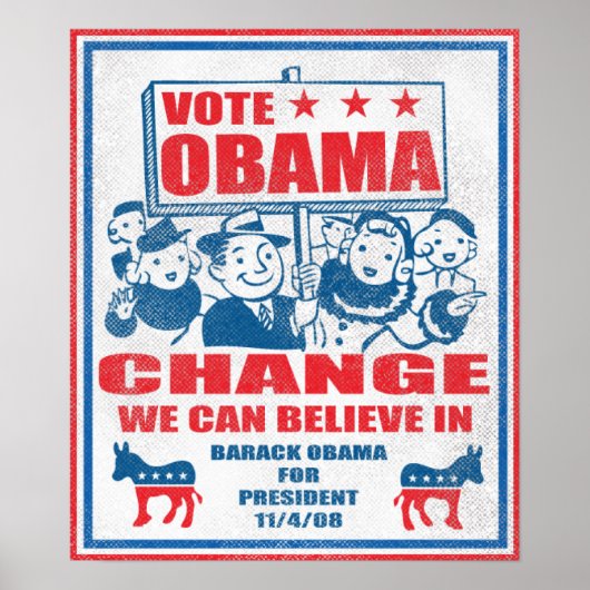 Poster Obama (Voorkant)