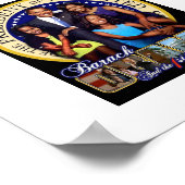 Poster Obama 1ère famille (Coin)