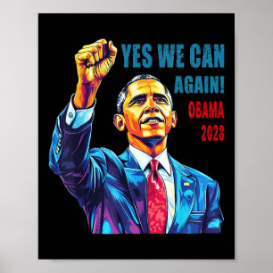 Poster Obama 2028 Oui Nous pouvons à nouveau Obama 48ème 
