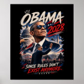 Poster Obama 2028 Puisque les règles n'existent plus (Devant)