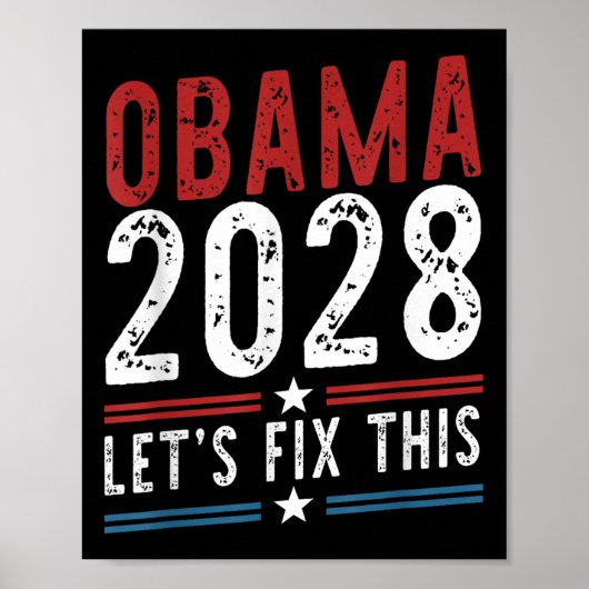 Poster Obama 2028 Réparons cela (Devant)