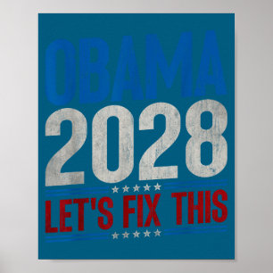 Poster Obama 2028 Réparons Cela Obama 48e Président