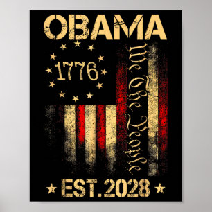 Poster Obama 2028 Vote Obama pour l'élection présidentiel