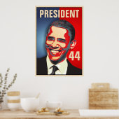 Poster Obama - 44e investiture du président (Cuisine)